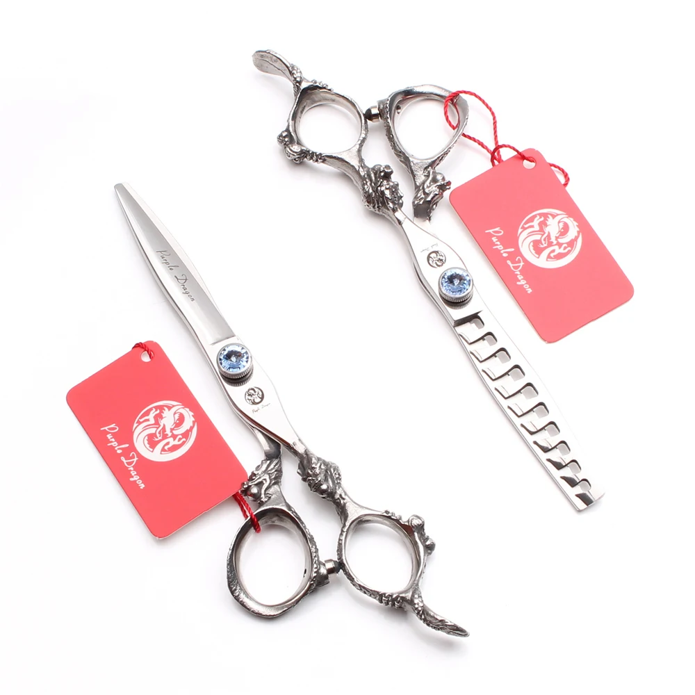 

6" 440C Professional Hair Scissors Cutting Shears Thinning Scissors Hairdresser's Scissors Set Barber Scissor Dropshipping Z9107