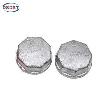 

10pcs/pack 1/2 inch Retro Industrial Pipe Fittings Home Furnishing Hardware Building Pipe Cap Malleable iron Hexagon cap