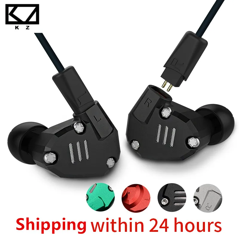 KZ ZS6 2DD 2BA Hybrid In Ear Earphone HIFI Stereo Earphones Sport Earphone Earplug Headset Earbud
