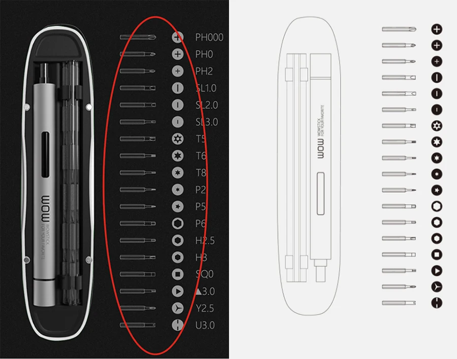 Xiaomi Wowstick 1fs обновленная версия Электрический алюминиевый корпус светодиодный светильник