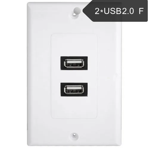 Новая белая панельная станция с двойным USB портом 2 0 для настенного зарядного