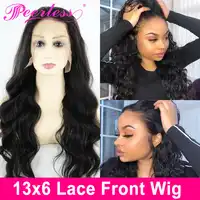 PEERLESS Hair 13*6 Body Wave Lace Front Human Hair Wig Pre Plucked With Baby Hair 150% Density With Swiss Lace Remy Hair