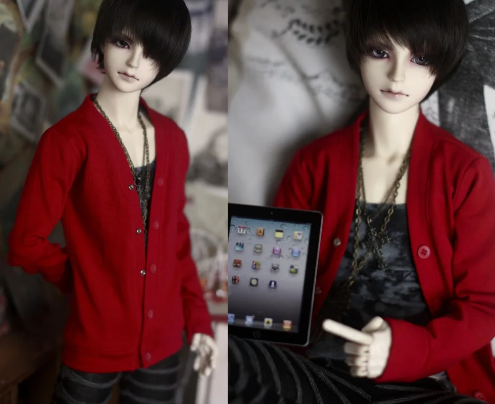 

1/4 1/3 SD17 uncle BJD SD Doll accessories Bjd clothes red coat