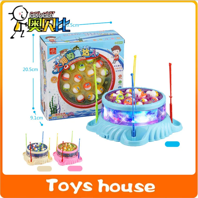 Fish Electric Rotating Fishing toy for Kid Children
