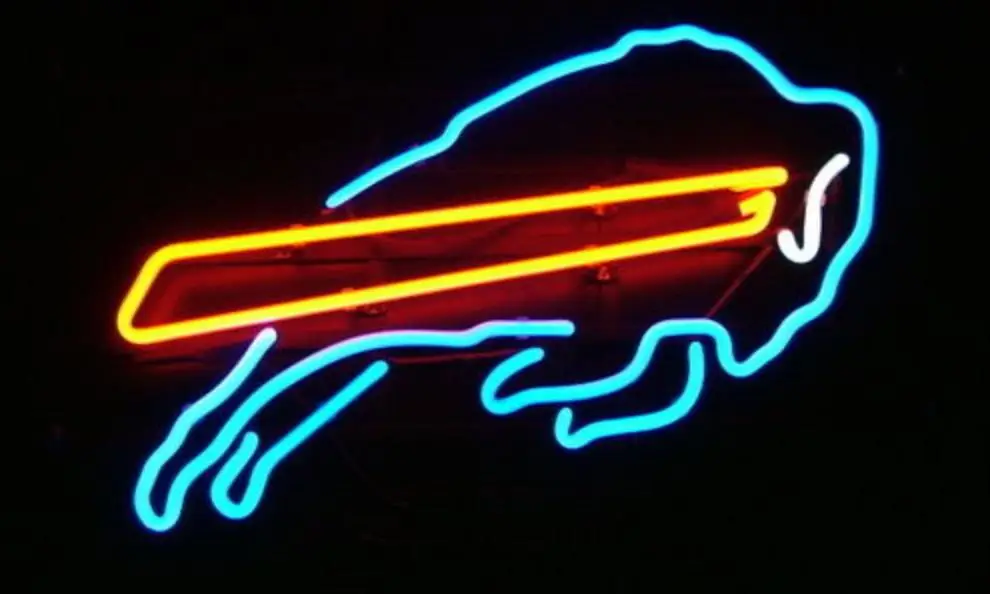Business Custom NEON SIGN board For Football LED Buffalo Bills REAL