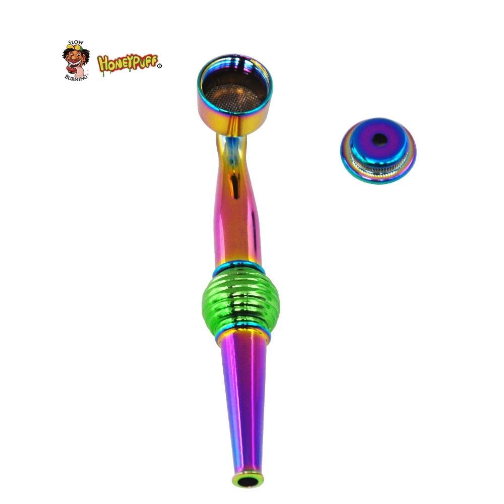 Buy Gemstone Zinc Alloy Metal Smoking Pipe 110MM Metal