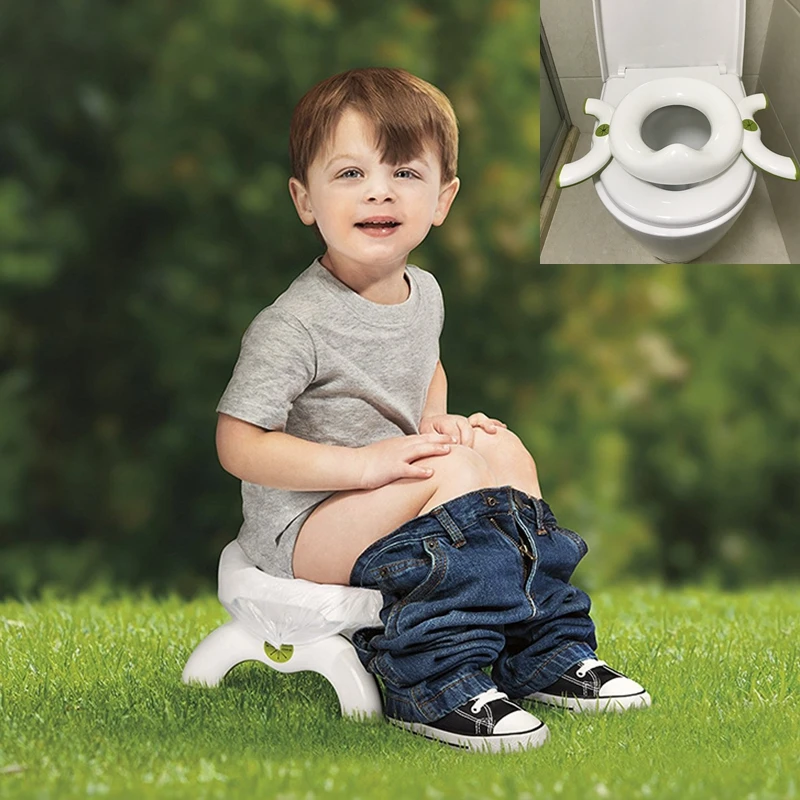  Folding Children's Potty Toilet Seat Boy Girl Baby Potty Training Seat Portable Toddler Camping Toi