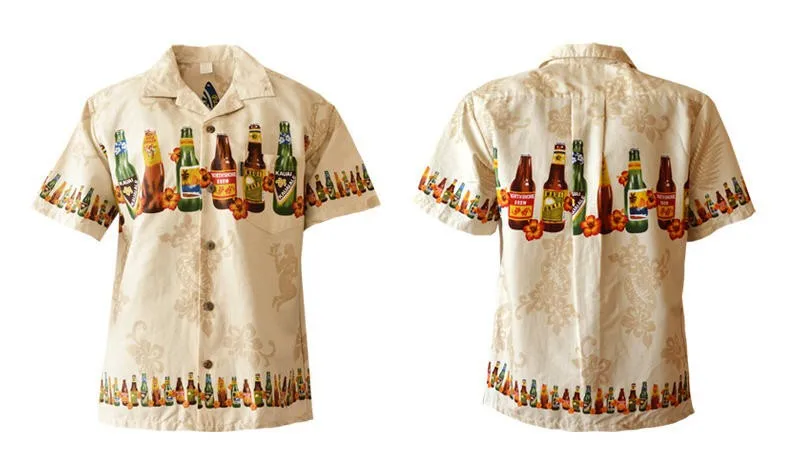 Брендовая Новая летняя гавайская рубашка размер США хлопковая гавайская рубашка с коротким рукавом Мужская Повседневная пляжная гавайская рубашка
