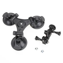 Goldfox Регулируемый Треугольники автомобильный держатель присоски для GoPro Hero 5 4 3 + 3 SJCAM SJ4000 креплением для Xiaomi yi 4 К экшн-камеры