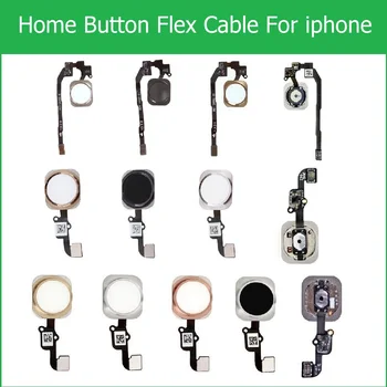 

Assermbly Home Button Flex Cable For iPhone 5S SE 6 6s plus menu button key black/white/gold/rose gold Color Replacement Repair
