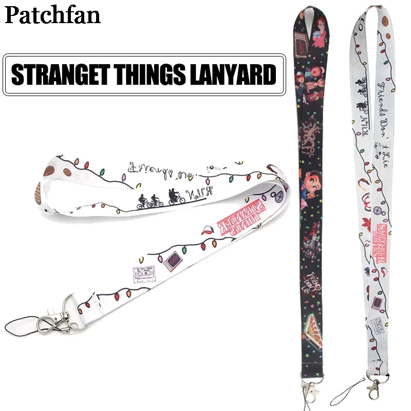 20 шт./партия Patchfan странные вещи винтажное искусство крутые мужские lanyards ключи в