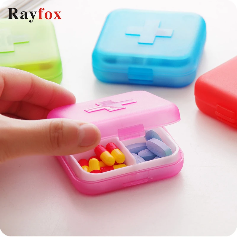

Storage Box Portable Medicine Sort 4 Grids Pill Storage Container Plastic Pill Case Splitters Drugs Holder Medicine Organizer