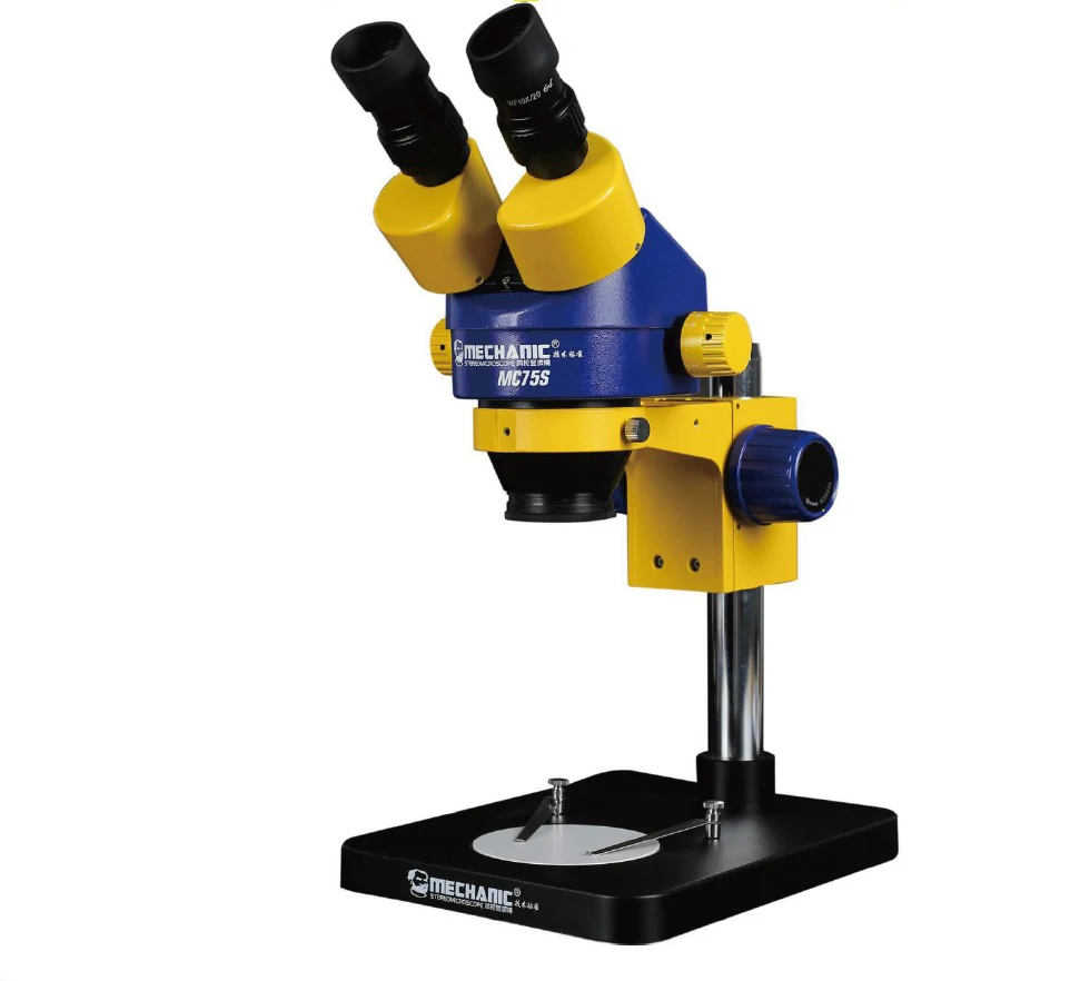 

MECHANIC Industrial binocular stereo microscope MC75S-B1 High definition double gear suitable for mobile phone PCB maintenance