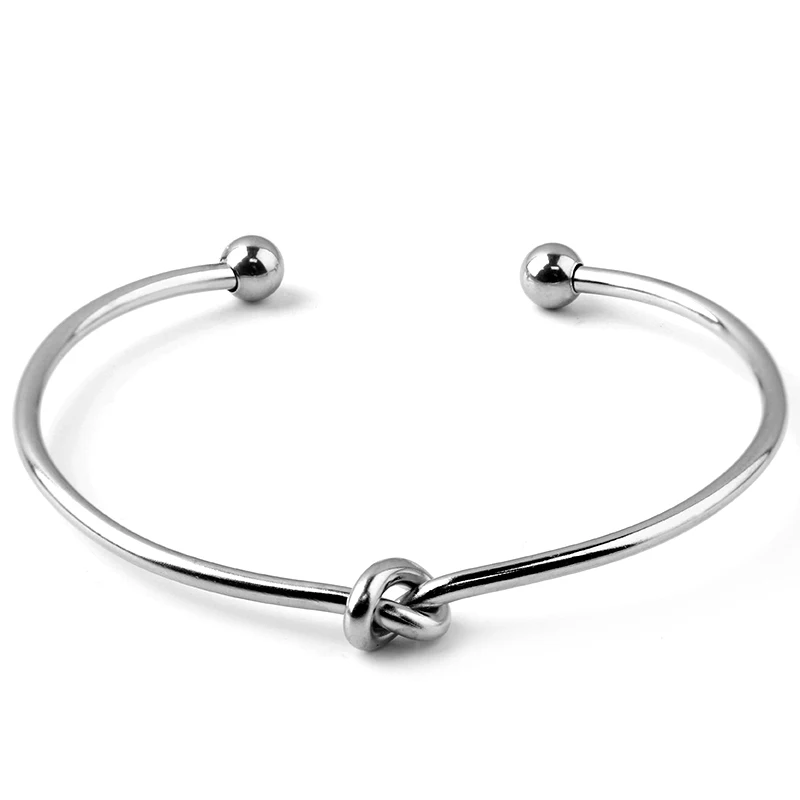 

Hot Promotional Models Pure Stainless Steel Knotted Single-line Bracelet Simple Atmospheric Models