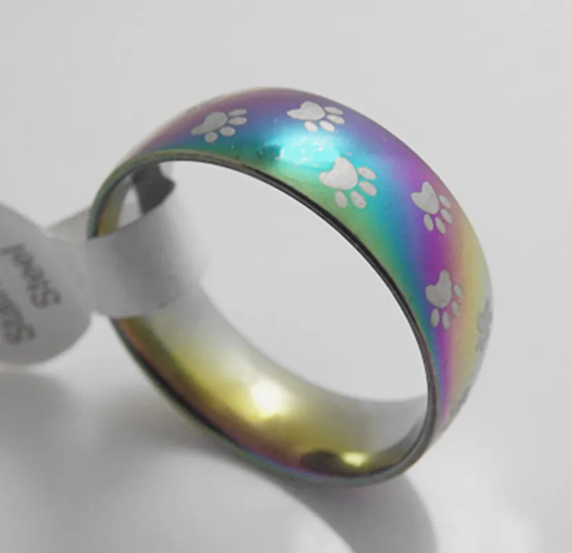 

Wholesale 12 pcs 8mm color inner arc Stainless steel Rings Fashion Jewelry