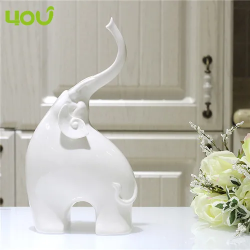Creative Handmade Modern Home Decor Ceramic Elephant White Figurines Creative Handmade Modern Home Decor Ceramic Elephant White Figurines Porcelain Decoration In Men S Costumes From Novelty Special Use On