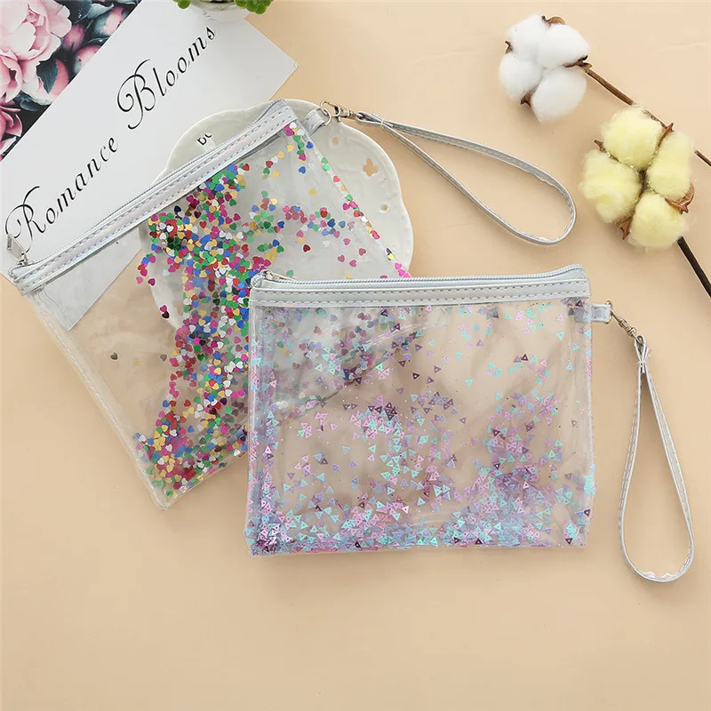 Cosmetic bag waterproof Colorful Transparent Portable Makeup Toiletry Travel Wash Toothbrush Po P#B45 dropship | Красота и здоровье