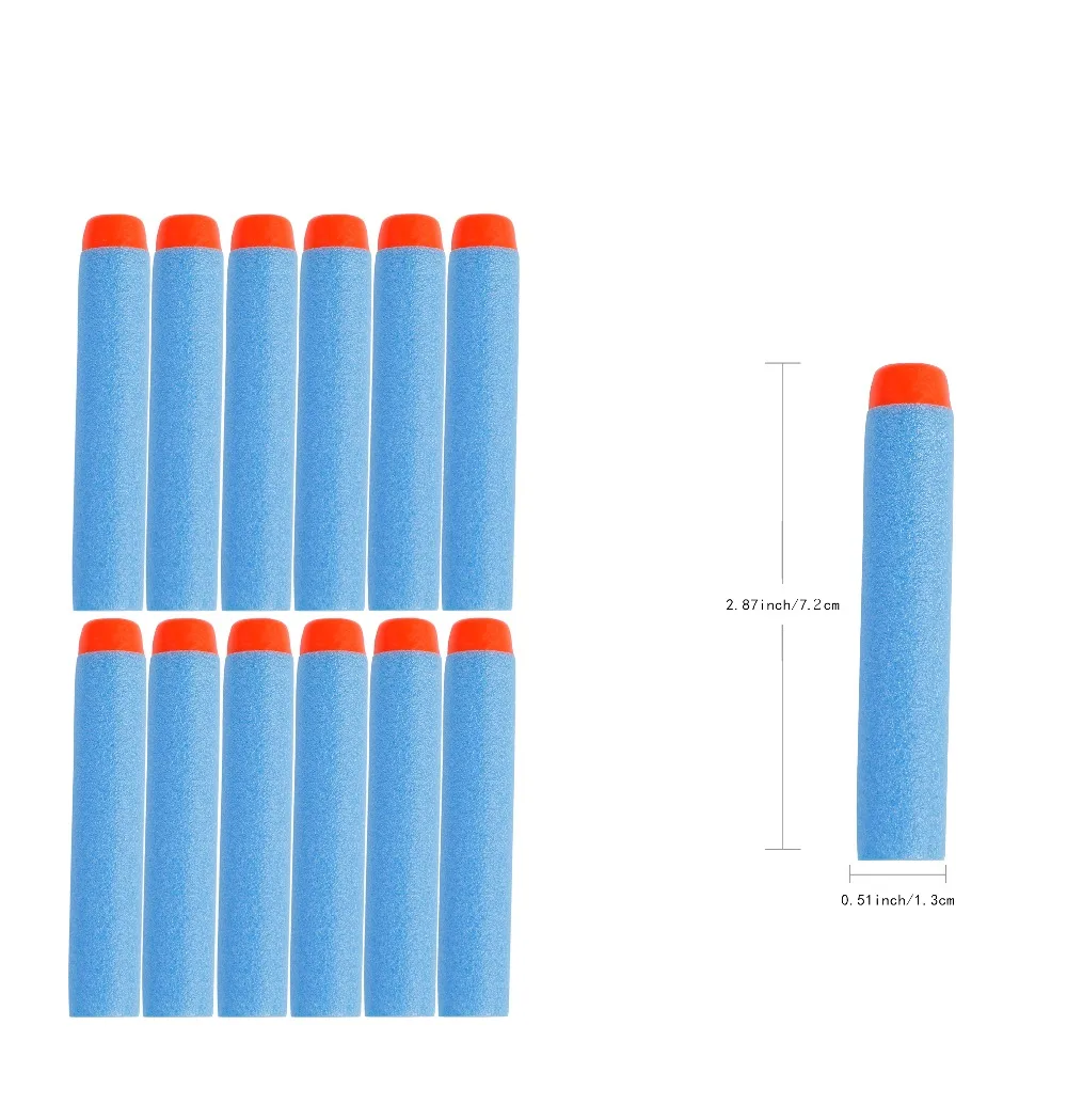 100 ПК для Nerf пулями мягкими дырочку головы 7 2 см заправка игрушка дартс оружейные