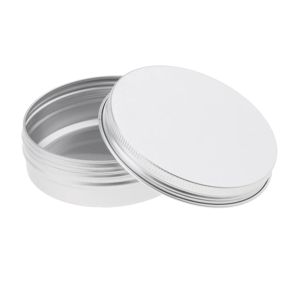 20pcs Aluminum Tin Jars Cosmetic Containers Round Tin Cans with Screw Cap Lid for DIY Crafts Cosmetics Salve Candle Travel