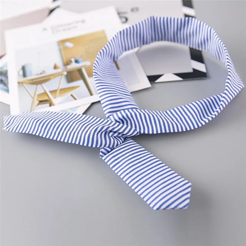 Girls suit summer 2019 new 2PCS Toddler Kids Baby Girl Outfit Clothes Strapless Stripe Dress+Headband Set (4)