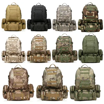 

Free Shipping 11 Colors Large 50L Molle Assault Tactical Military Rucksacks Backpack Camping Bag Sport Outdoor Bags Dropship