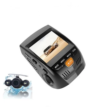 

Ecartion 2.4" Car Camera Dual Lens Mini Video Recorder Full HD 1080P Novatek 96655 Car DVR WDR Night Vision Dash Cam Black Box