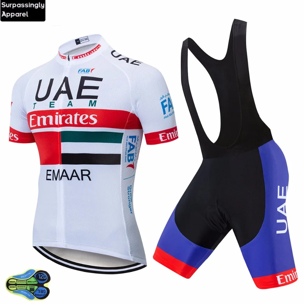 

2019 Pro Summer UAE Cycling Jersey Set Mountain Bike Clothing MTB Bicycle Clothes Wear Maillot Ropa Ciclismo Men Cycling Set 12D