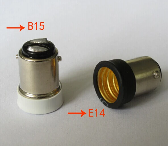 

Bayonet B15 To E14 Lamp Holder Converter White/Black Available