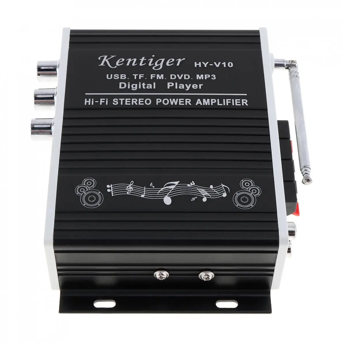 Kentiger HY-V10 DC 12 В 20 Вт x 2 2CH Hi-Fi Bluetooth автомобильный аудио усилитель мощности fm-радио плеер Поддержка SD USB DVD MP3 вход