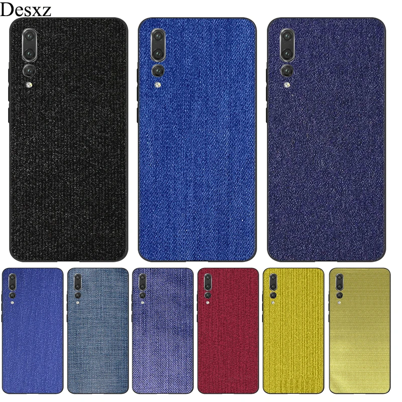 

Desxz Mobile Phone Case For Huawei P30 P20 P9 P10 P8 Lite Pro P Smart Cover Retro Fabric Shell TPU
