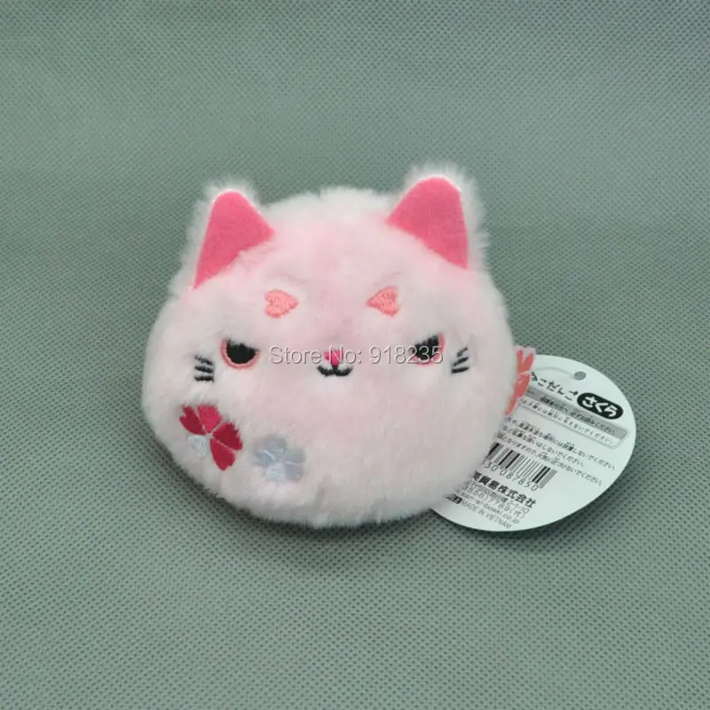 4 шт. розовая плюшевая кукла в виде кошки|plush doll|atsume nekocat doll |