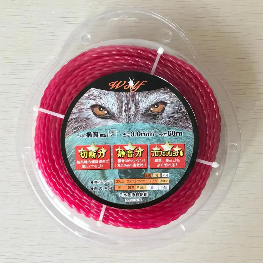 Grass Trimmer Line 3.0mm Diameter 380G twist Brush Cutter Power Nylon Line Grass Cutting weed cutter