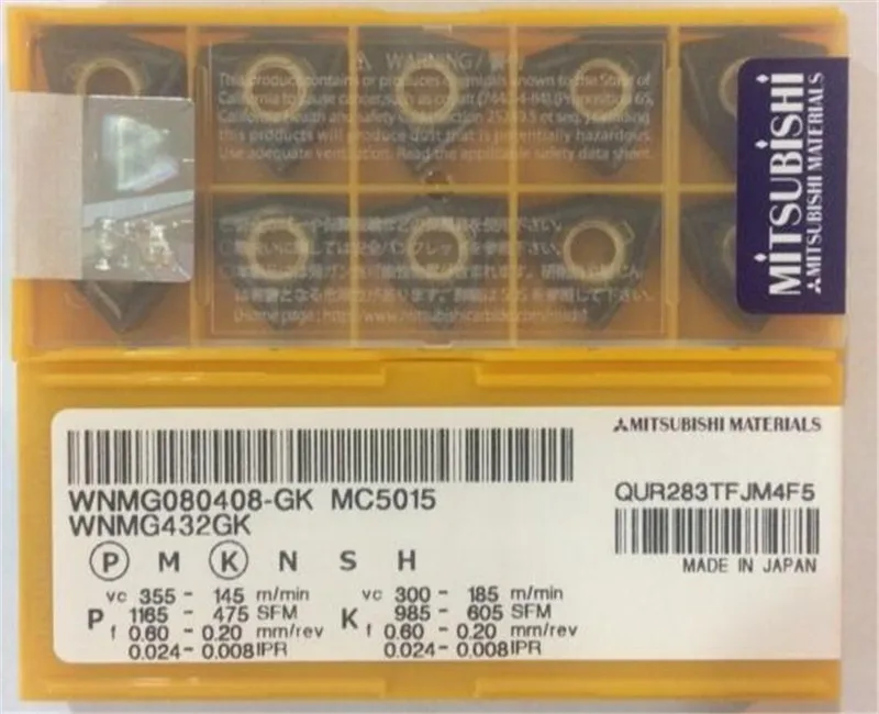 

10PCS carbide inserts WNMG080408-GK MC5015 WNMG080404-GK MC5015 WNMG080412-GK MC5015 free shipping!!!