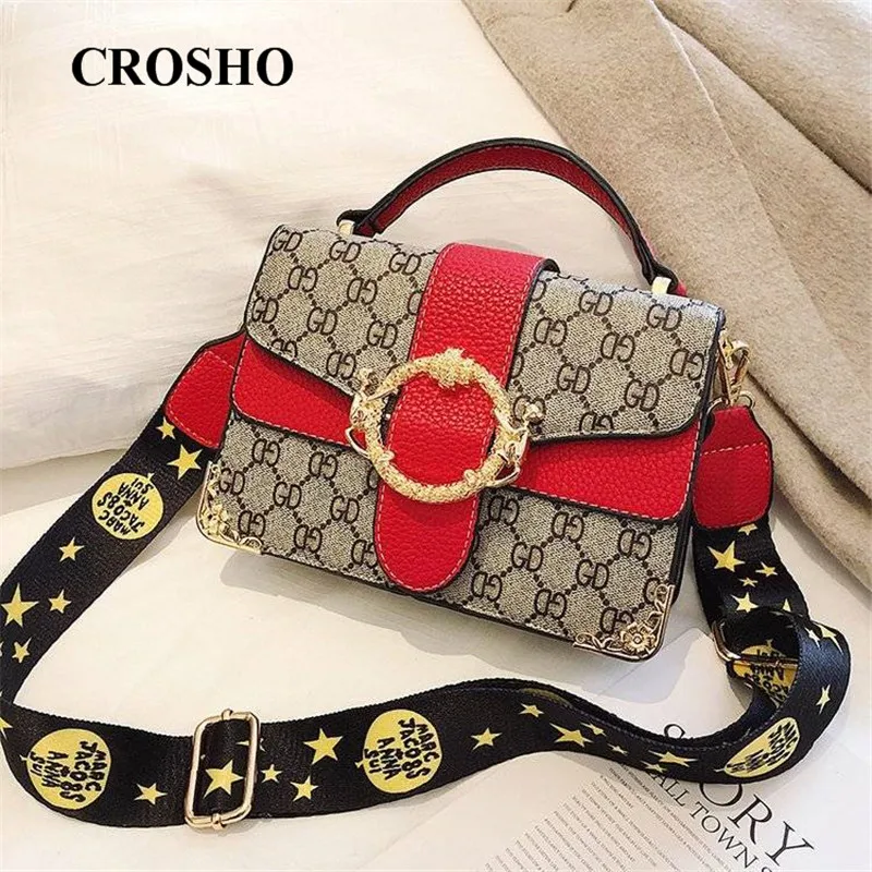 

CROSHO Color Matching Single Women Bag Handbag Messenger Bags Shoulder Bag Letter Envelope