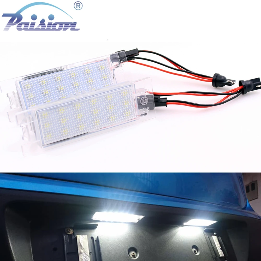 

2Pcs Error Free LED Number License Plate Light For Vauxhall Opel Astra H J,Zafira B,Insignia,Corsa C D, Vectra OPC Tigra Meriva