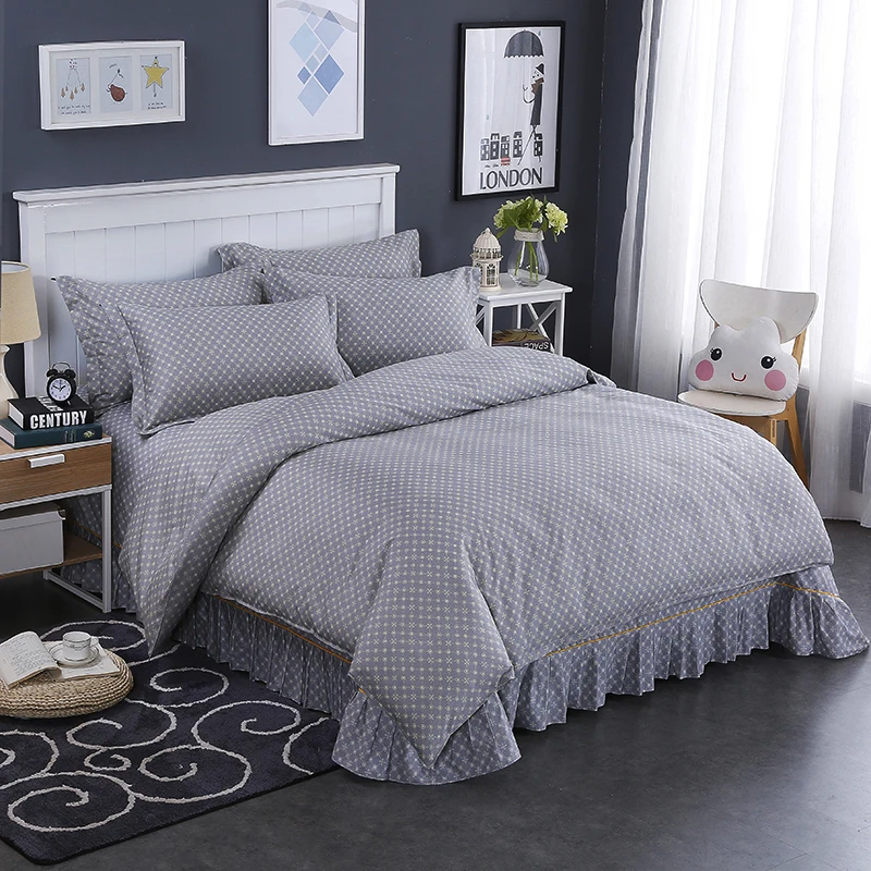 

Modern Style Gray Dotted Star Pattern Bedding Home Textiles 1Pcs Duvet Cover Quilt Cover Bedspread 3 Size Super Soft Comfortable