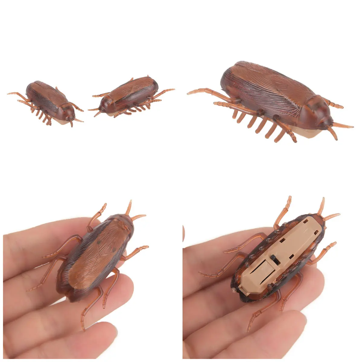 1PCS/2PCS Electronic Cat Toy Cockroach Cute Cat Interactive Running Toy Battery Powered Eletric Pet Toys