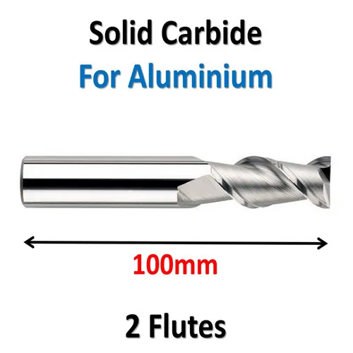 Solid Carbide End Mills 45HRC 2 Flutes Aluminium 45 Deg Endmill 5*20*D5*100*2F | Инструменты