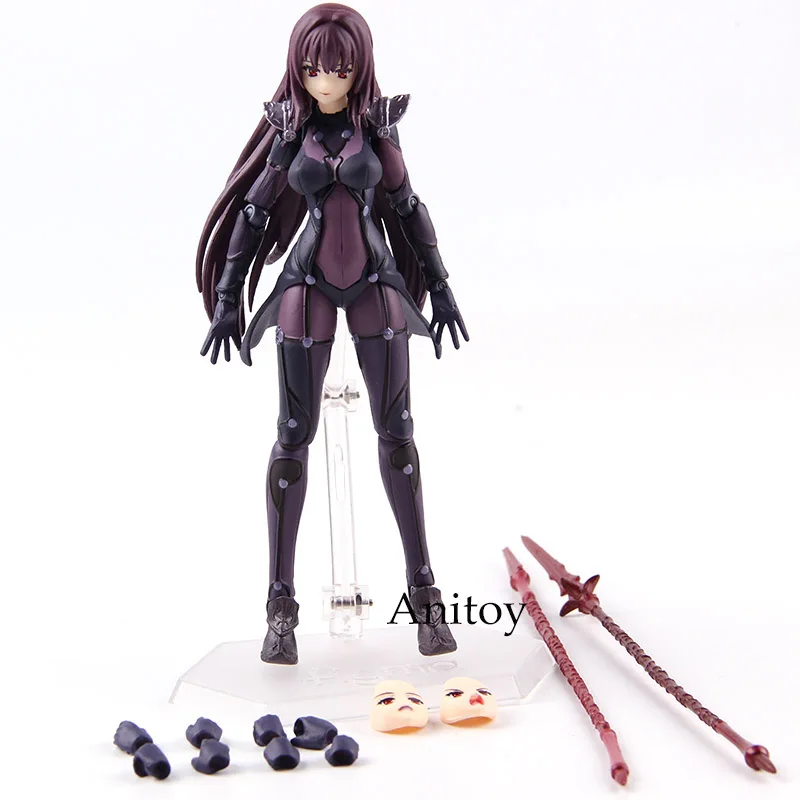 Fate Grand Order Lancer Scathach Figma 381 ПВХ Figma Fate фигурка Коллекционная модель игрушки - Цвет: in bag