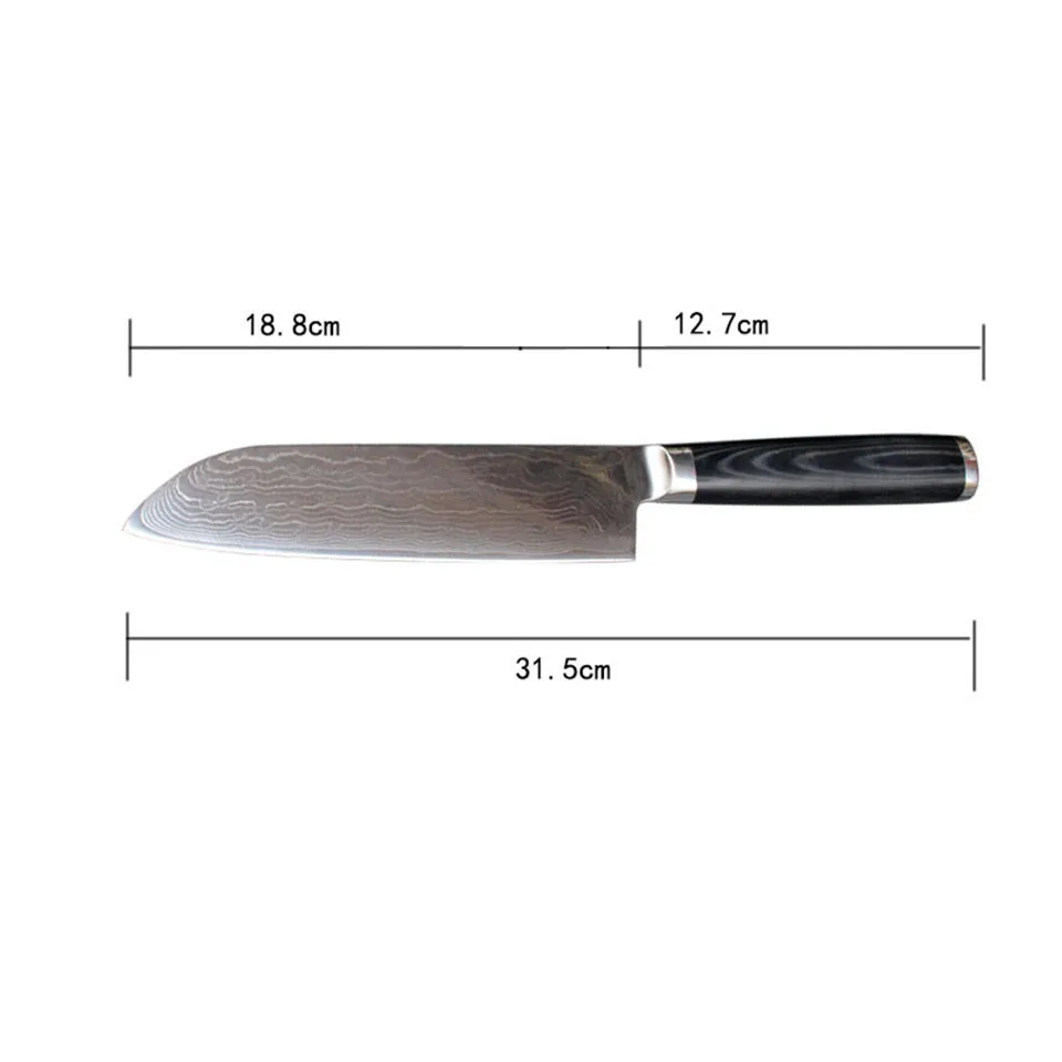 FINDKING набор дамасских ножей 8 дюймов нож шеф-повара 7,5 дюймов santoku 5 дюймов Универсальный 3," кухонные наборы ножей из дамасской стали