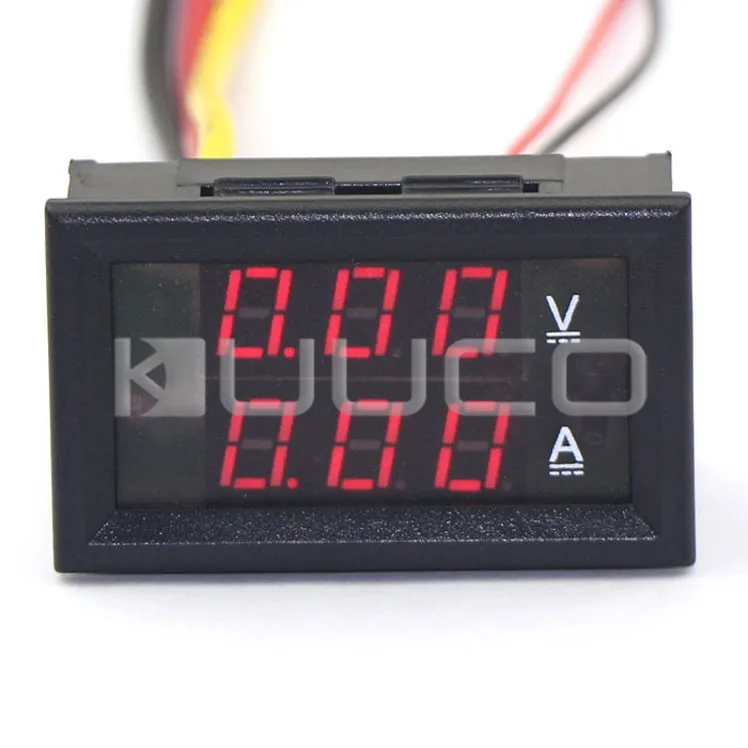 

Digital Meter DC 0~100V/5A Digital Voltmeter Ammeter 2in1 Voltage Ampere Meter DC 12V 24V Tester/Panel Meter Built-in Shunt