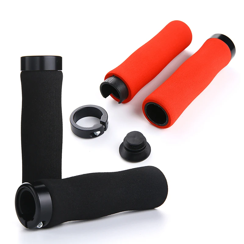 Replacement Parts Anti-Slip Bicycle Hand Grips Lock On Aluminum Alloy For Fixed Gear Cycling Mountain bike Practical