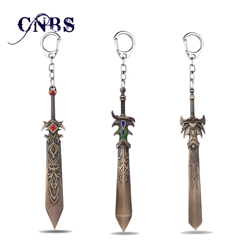 

LOL Key Chain Demacia Garen Key Rings For Gift Chaveiro Car Keychain Jewelry Game Key Holder Souvenir