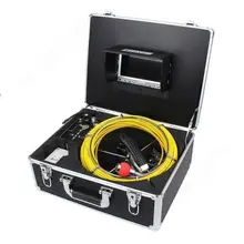 7D1 40M Sewer Waterproof Video Camera 7″ LCD Screen Drain Pipe Inspection DVR 12 Led W/ 4500MAh Battery