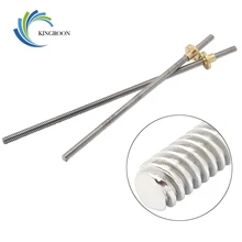 RepRap 3D Printer THSL-300-8D Lead Screw Dia 8MM Thread 8mm Length 300mm with Copper Nut Free Shipping Dropshipping цена RepRap 3D Printer THSL-300-8D Lead Screw Dia 8MM Thread 8mm Length 300mm with Copper Nut Free Shipping Dropshipping цены онлайн