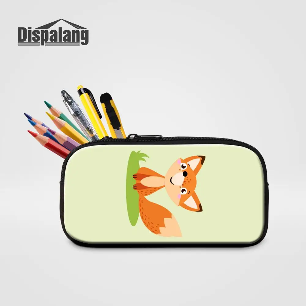 

Cartoon Animal Pattern Kids Pencil Cases Cute Fox Pencil Bag for Student Casual Pen Pouch Fashion Women Cosmetic Case Stationery