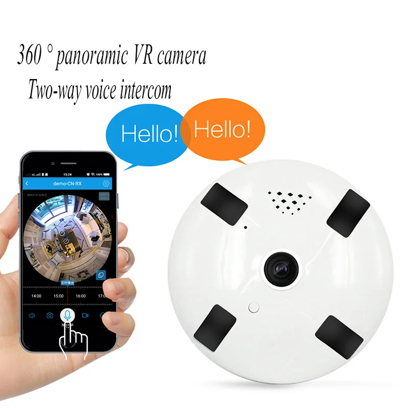 Мини Wifi ip камера 960 P 360 градусов Домашняя безопасность беспроводной P2P IP кабель