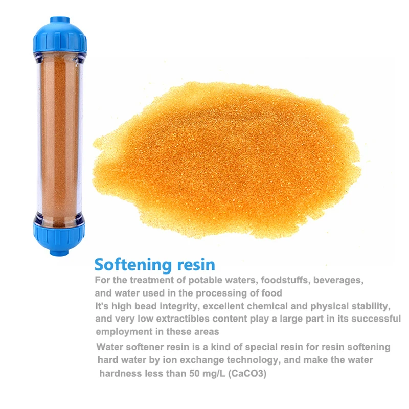 RO Refillable T33 Housing DIY Fill Water Filter Cartridge filled with Ion Exchange Resin Remove Scal/Softening Water Quality RO Refillable T33 Housing DIY Fill Water Filter Cartridge filled with Ion Exchange Resin Remove Scal/Softening Water Quality