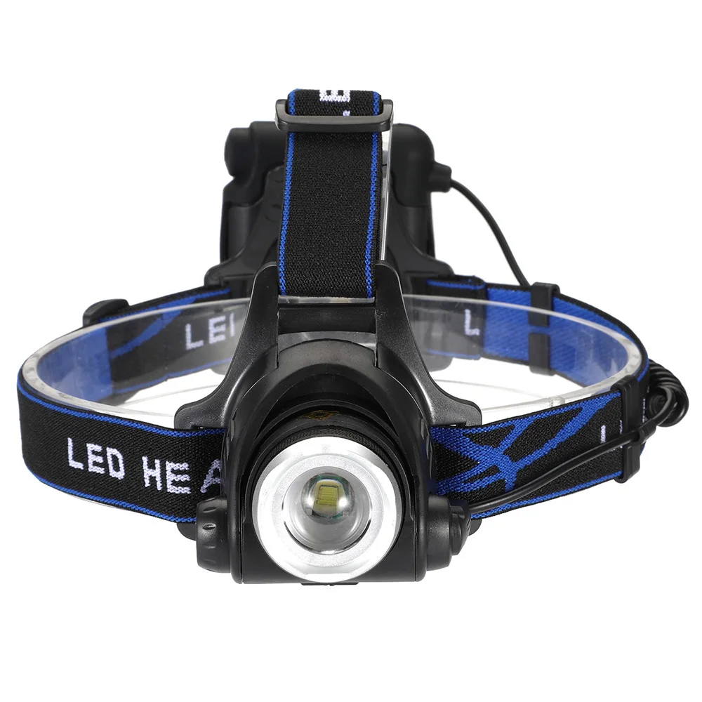 Outdoor Lighting 4 AA Dry Battery High Power Head Lights Camping LED Headlamp 3 Modes Zoomable Head Lamp