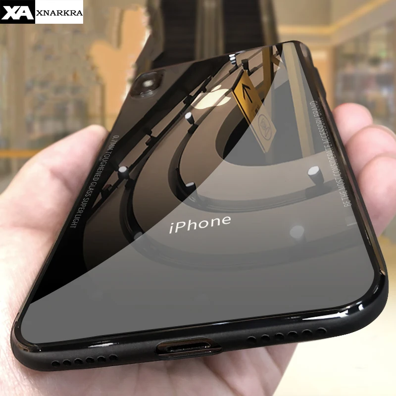 Tempered Glass Case For iPhone 7 8 6 6s Plus High Quality Clear Soft Silicone Glass Cover For iPhone 11 Pro X XR XS Max Cases Tempered Glass Case For iPhone 7 8 6 6s Plus High Quality Clear Soft Silicone Glass Cover For iPhone 11 Pro X XR XS Max Cases